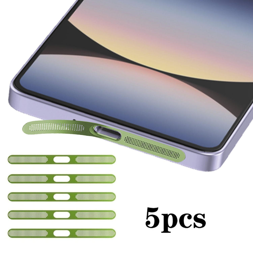 For Redmi Note14S 5pcs High-Density Metallic Integrated Speaker Dust Cover(Green)