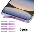 For Redmi Note14S 5pcs High-Density Metallic Integrated Speaker Dust Cover(Purple)
