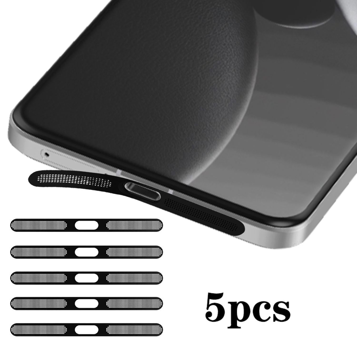 For Xiaomi 15 Ultra 5pcs High-Density Metallic Integrated Speaker Dust Cover(Black)