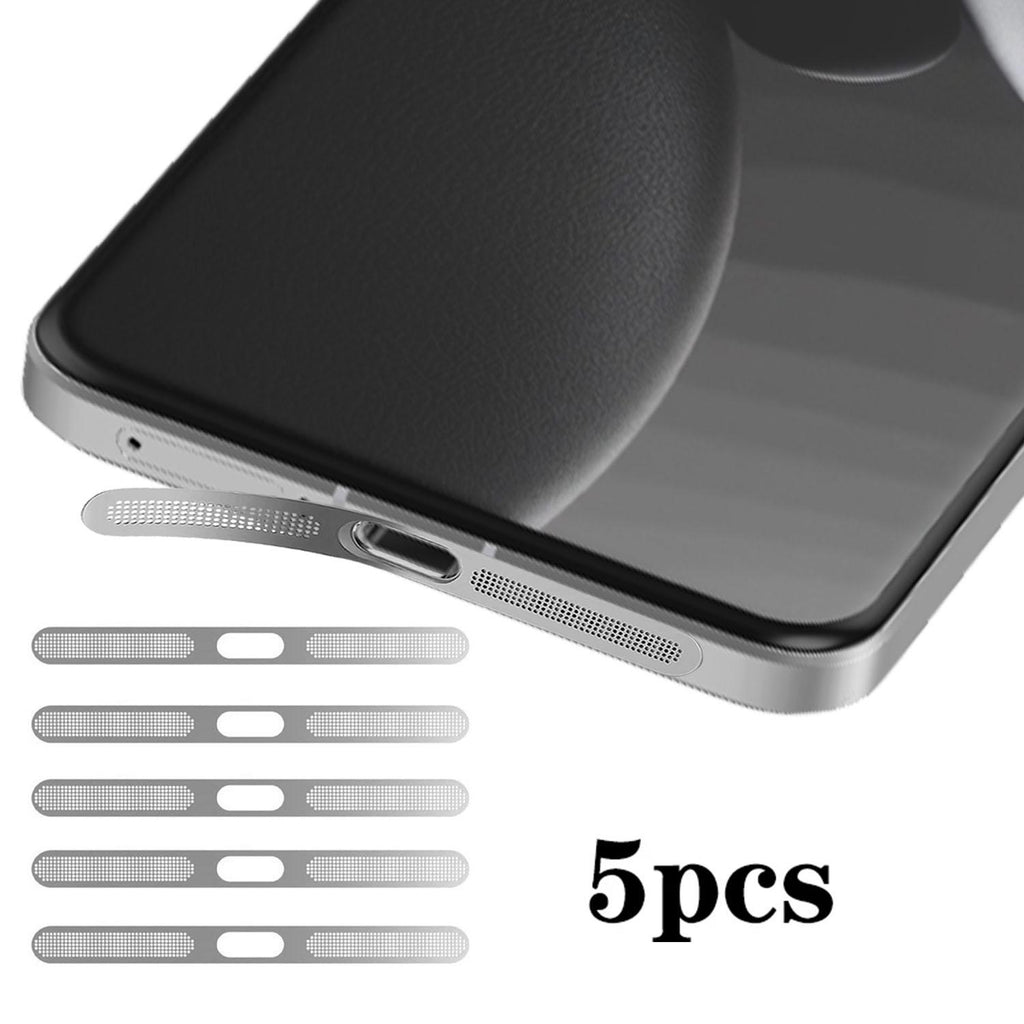 For Xiaomi 15 Ultra 5pcs High-Density Metallic Integrated Speaker Dust Cover(Silver)