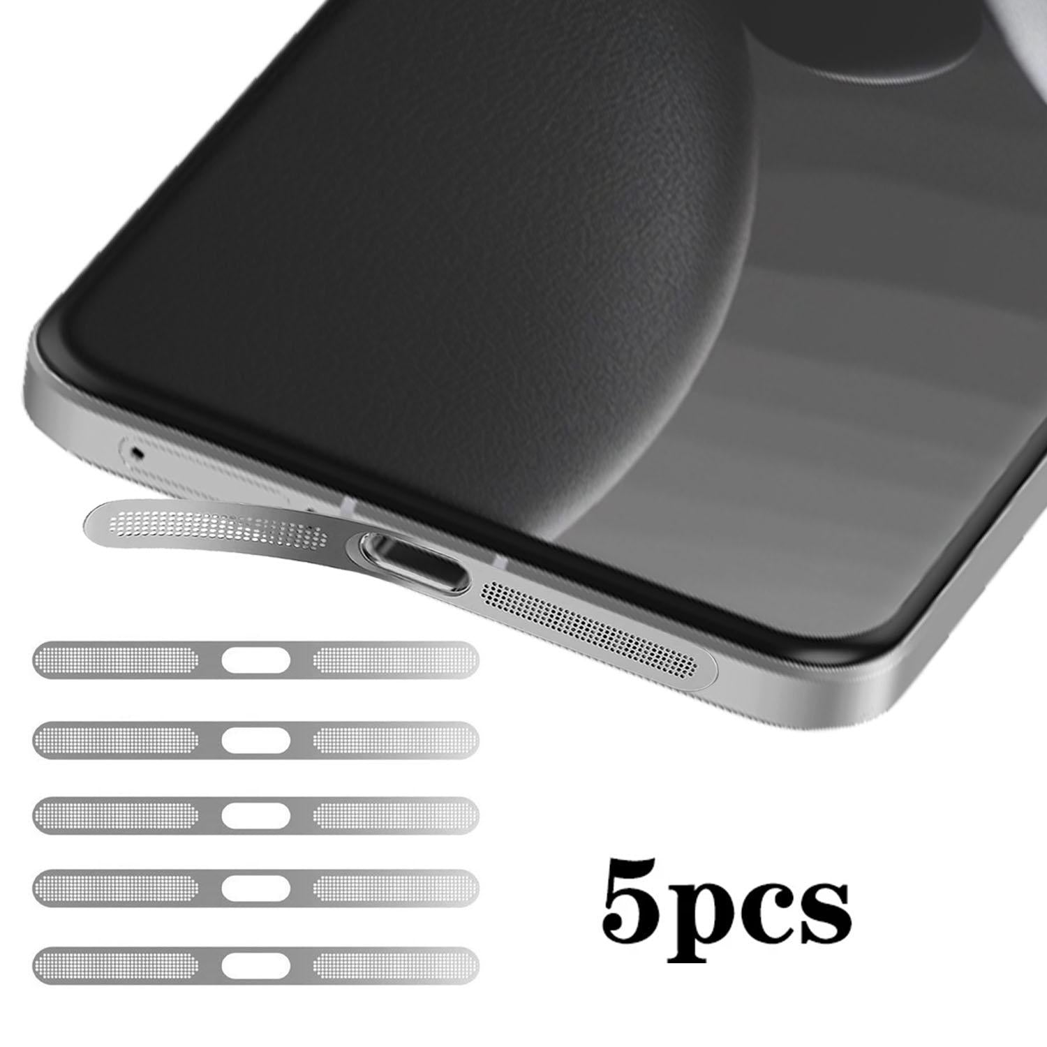 For Xiaomi 15 Ultra 5pcs High-Density Metallic Integrated Speaker Dust Cover(Silver)