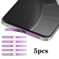 For Xiaomi 15 Ultra 5pcs High-Density Metallic Integrated Speaker Dust Cover(Purple)