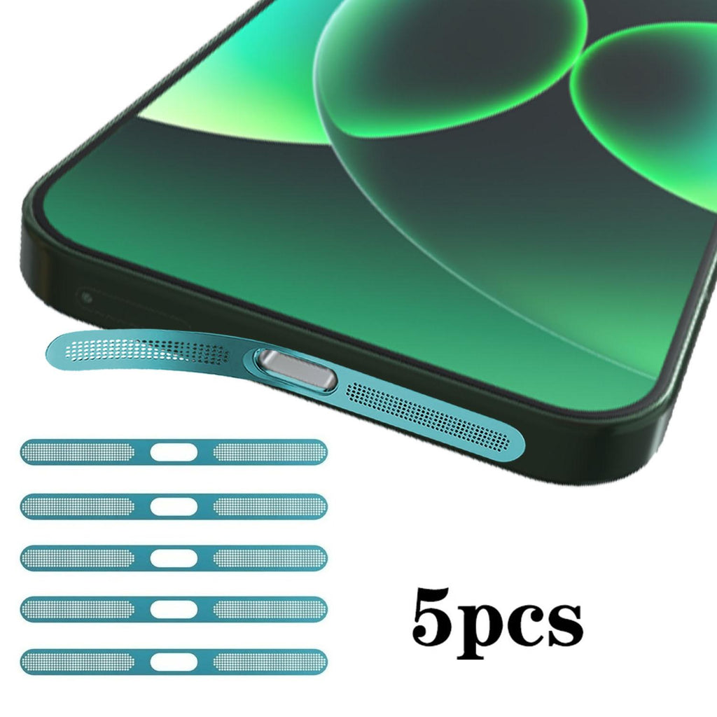 For Xiaomi 17 Pro Max 5pcs High-Density Metallic Integrated Speaker Dust Cover(Blue)