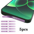 For Xiaomi 17 Pro Max 5pcs High-Density Metallic Integrated Speaker Dust Cover(Purple)