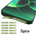 For Xiaomi 17 Pro 5pcs High-Density Metallic Integrated Speaker Dust Cover(Green)