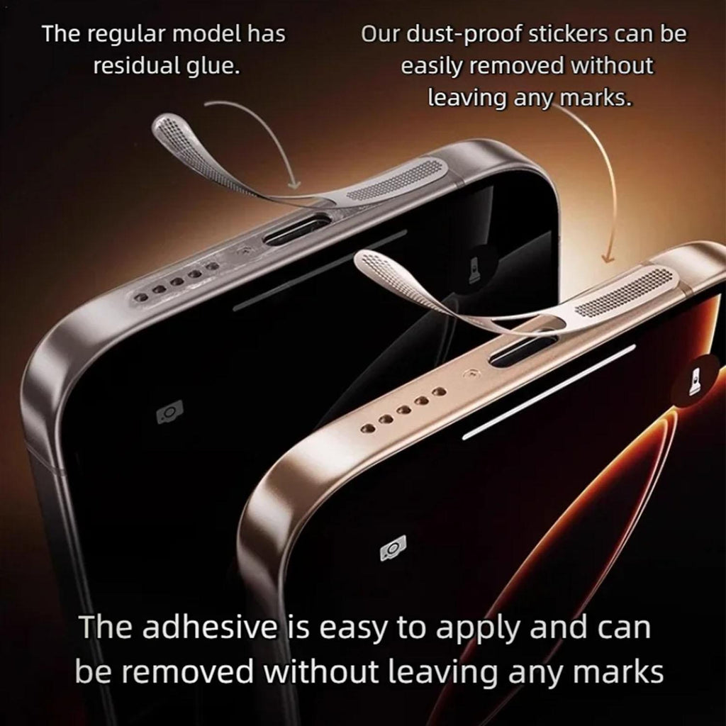 For Xiaomi 17 Pro 5pcs High-Density Metallic Integrated Speaker Dust Cover(Gold)