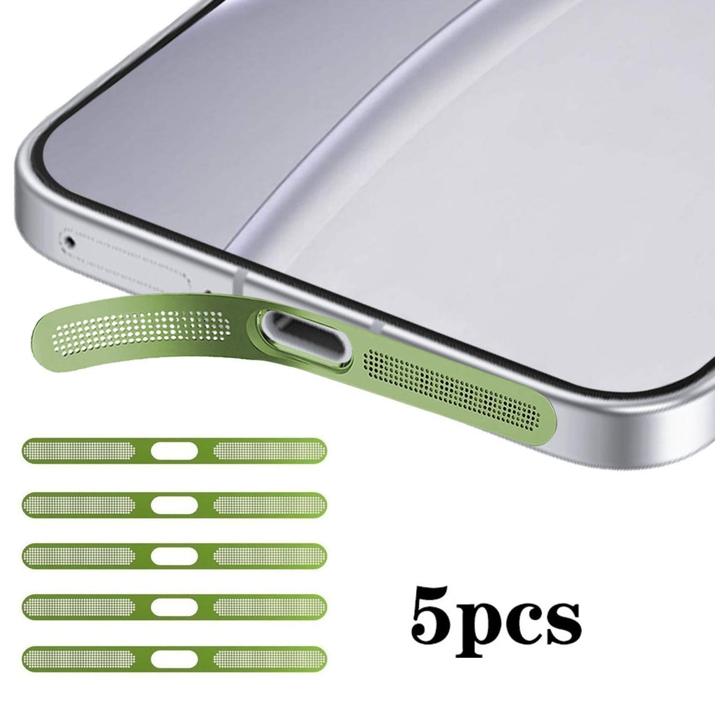 For OPPO Reno15 5pcs High-Density Metallic Integrated Speaker Dust Cover(Green)