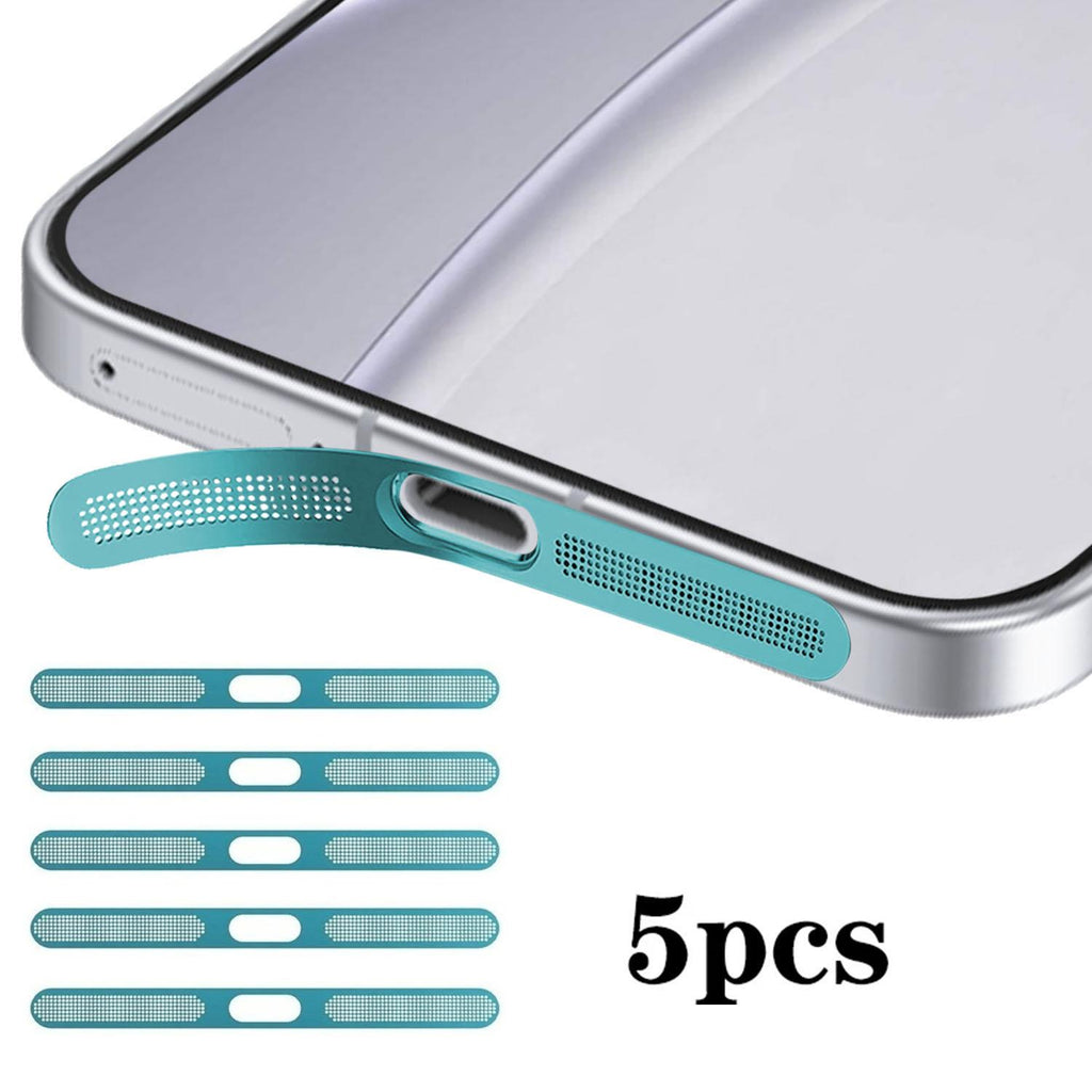 For OPPO Reno15 C 5pcs High-Density Metallic Integrated Speaker Dust Cover(Blue)
