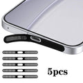 For OPPO Reno15 FS 5pcs High-Density Metallic Integrated Speaker Dust Cover(Black)