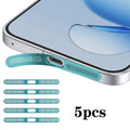 For OPPO Reno14 Pro 5pcs High-Density Metallic Integrated Speaker Dust Cover(Blue)