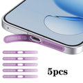 For OPPO Reno14 5pcs High-Density Metallic Integrated Speaker Dust Cover(Purple)