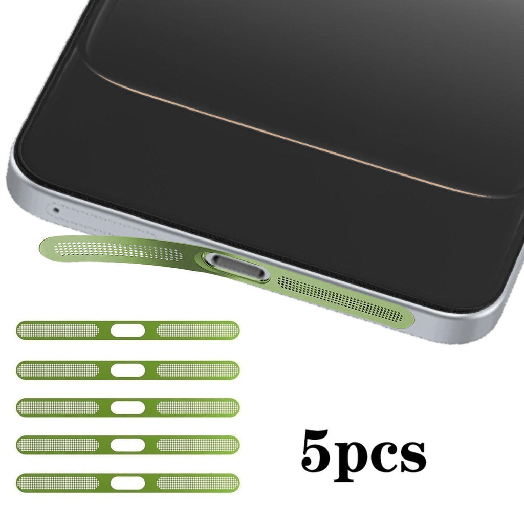 For OnePlus Nord 5 5pcs High-Density Metallic Integrated Speaker Dust Cover(Green)