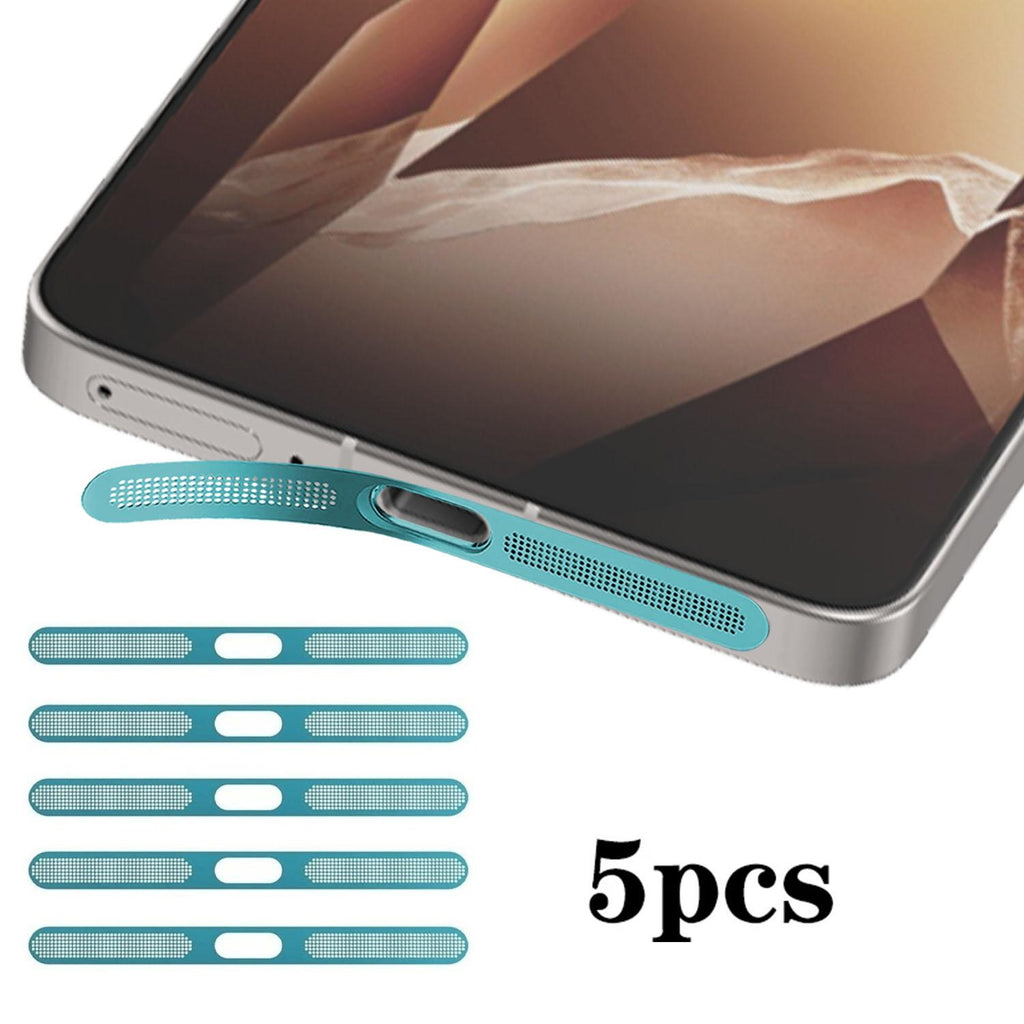 For OnePlus Ace 5 Pro 5pcs High-Density Metallic Integrated Speaker Dust Cover(Blue)