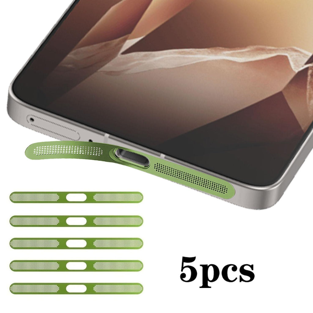 For OnePlus Ace 5 Pro 5pcs High-Density Metallic Integrated Speaker Dust Cover(Green)