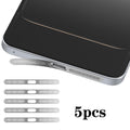 For OnePlus 13T 5pcs High-Density Metallic Integrated Speaker Dust Cover(Silver)