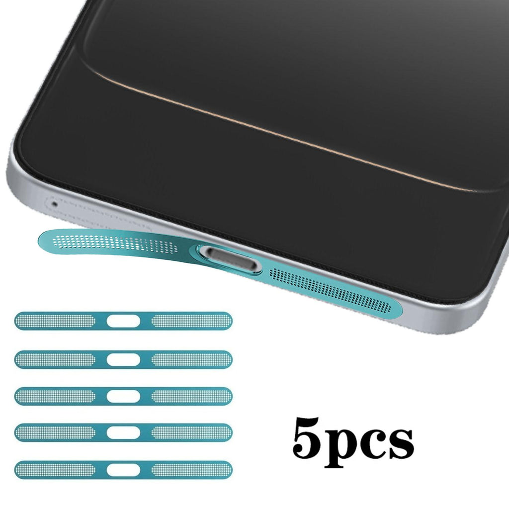 For OnePlus Ace 5 Racing 5pcs High-Density Metallic Integrated Speaker Dust Cover(Blue)
