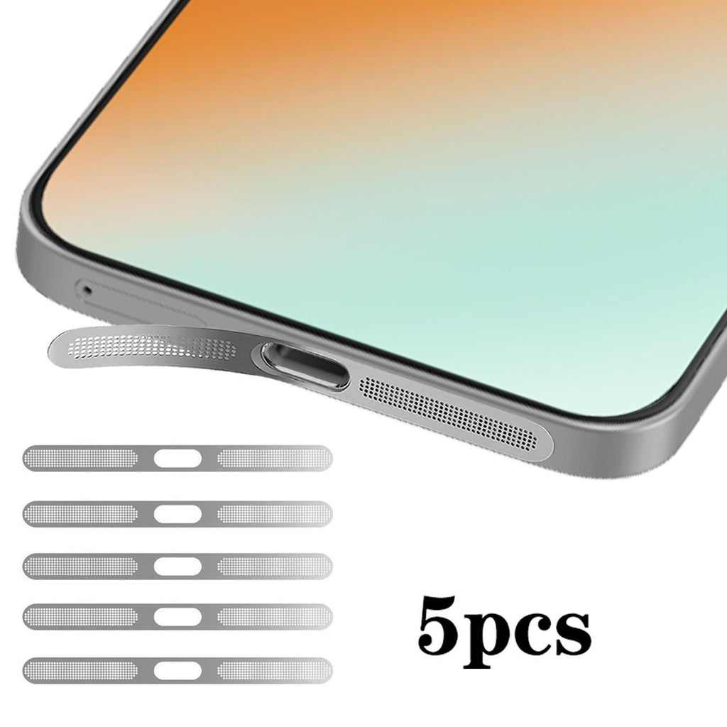 For Honor Power2 5pcs High-Density Metallic Integrated Speaker Dust Cover(Silver)