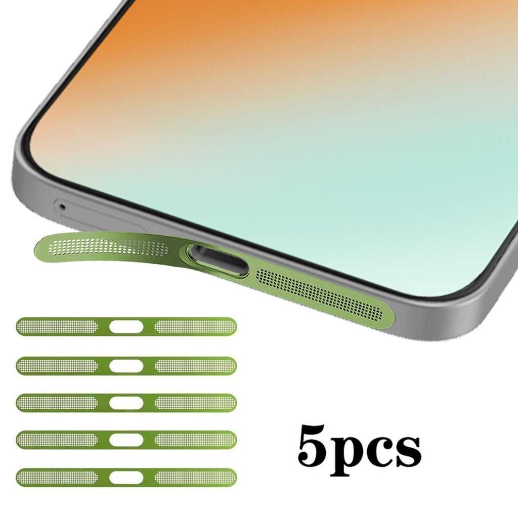 For Honor Power2 5pcs High-Density Metallic Integrated Speaker Dust Cover(Green)