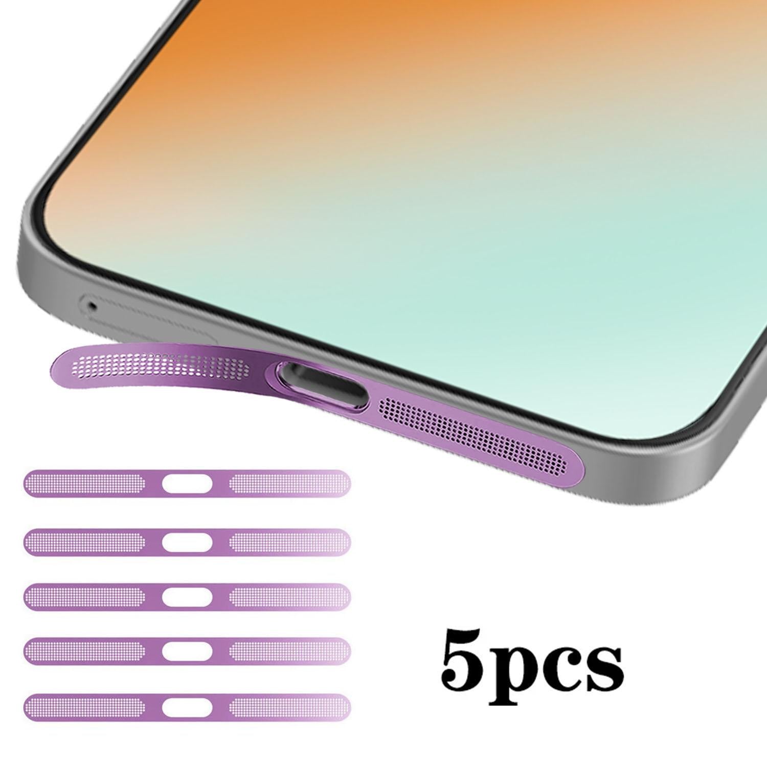 For Honor Power2 5pcs High-Density Metallic Integrated Speaker Dust Cover(Purple)