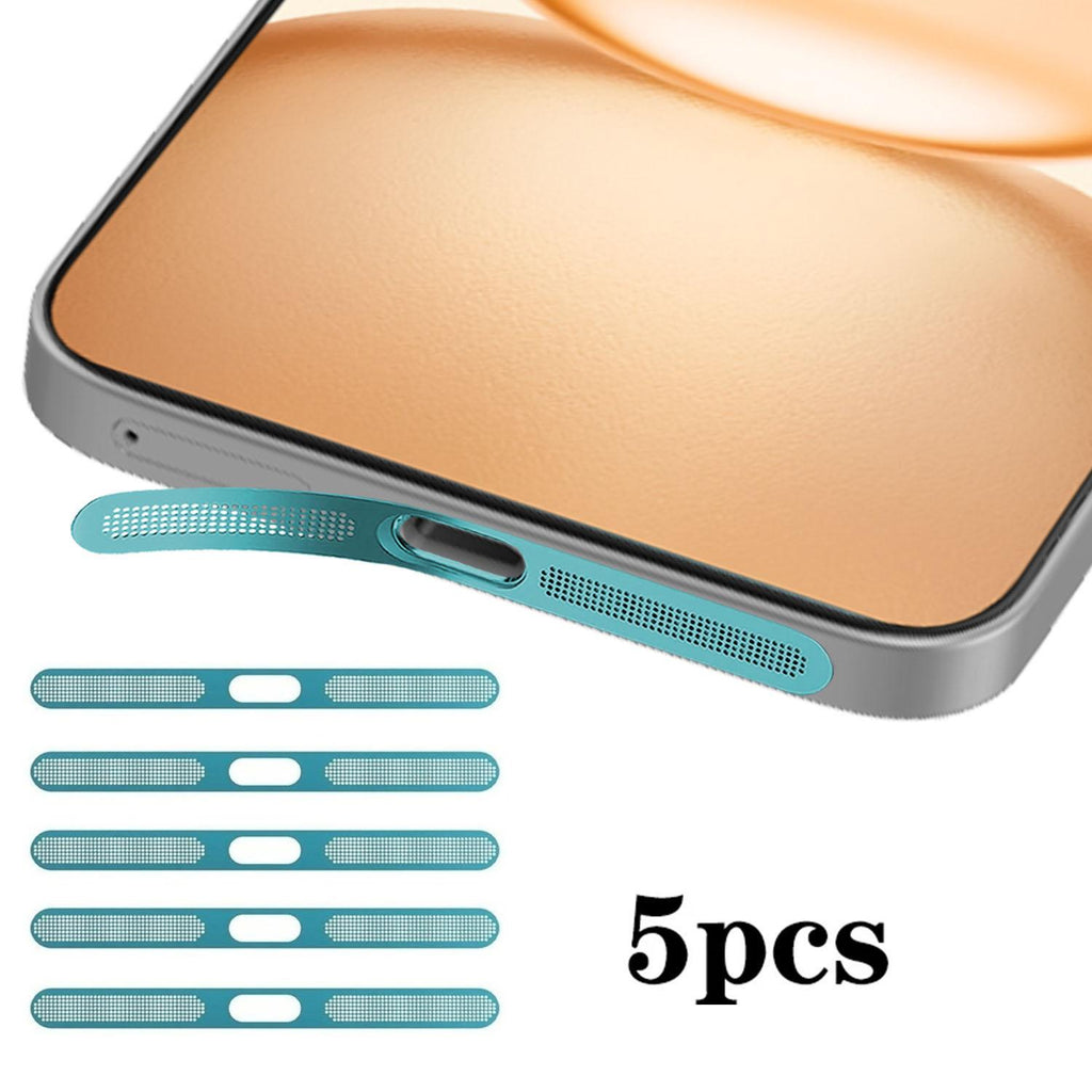 For Honor Power 5pcs High-Density Metallic Integrated Speaker Dust Cover(Blue)
