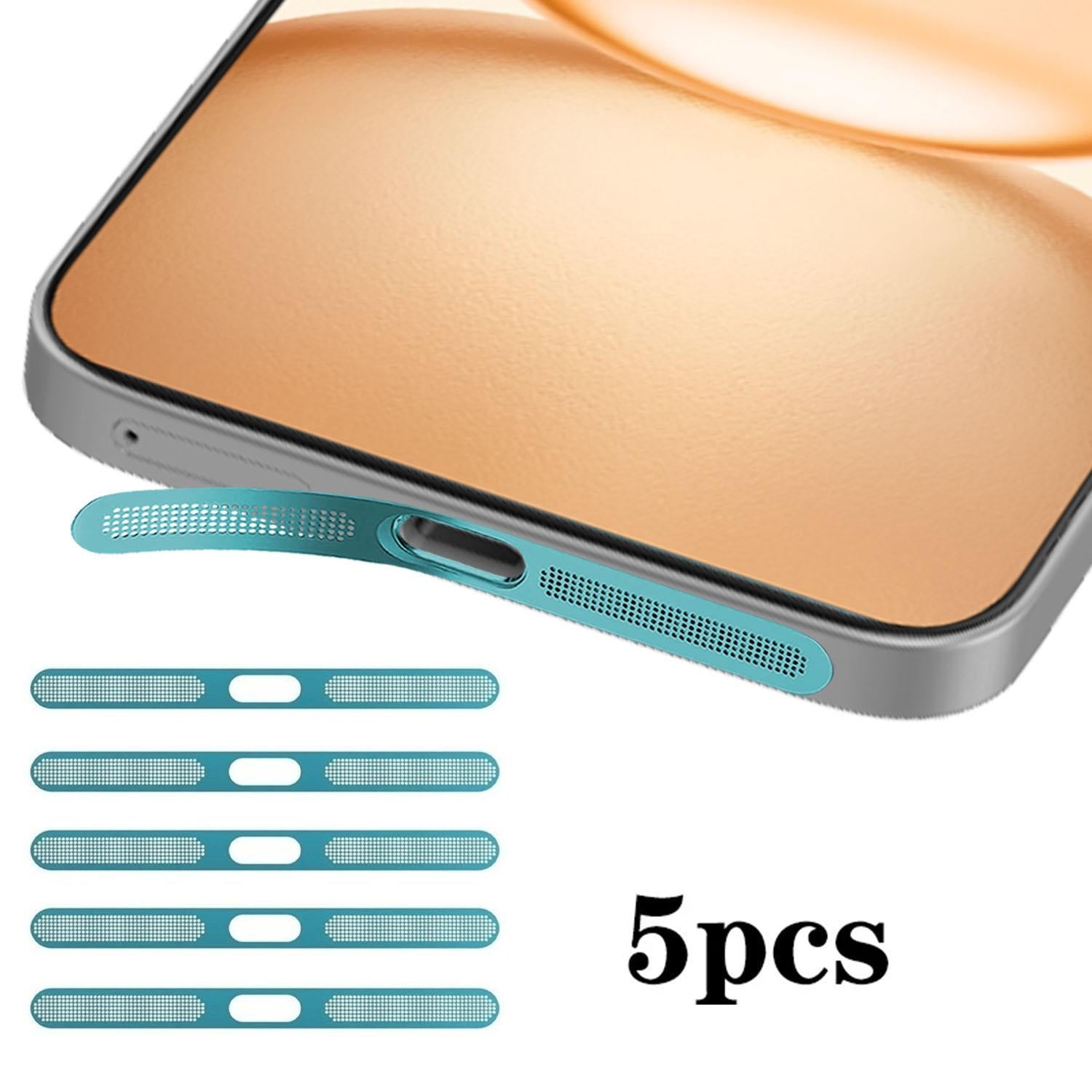 For Honor Power 5pcs High-Density Metallic Integrated Speaker Dust Cover(Blue)