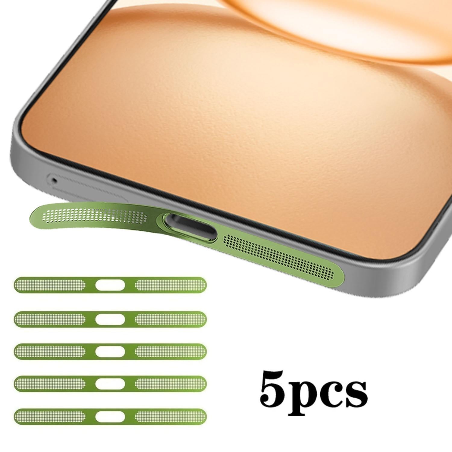 For Honor Power 5pcs High-Density Metallic Integrated Speaker Dust Cover(Green)