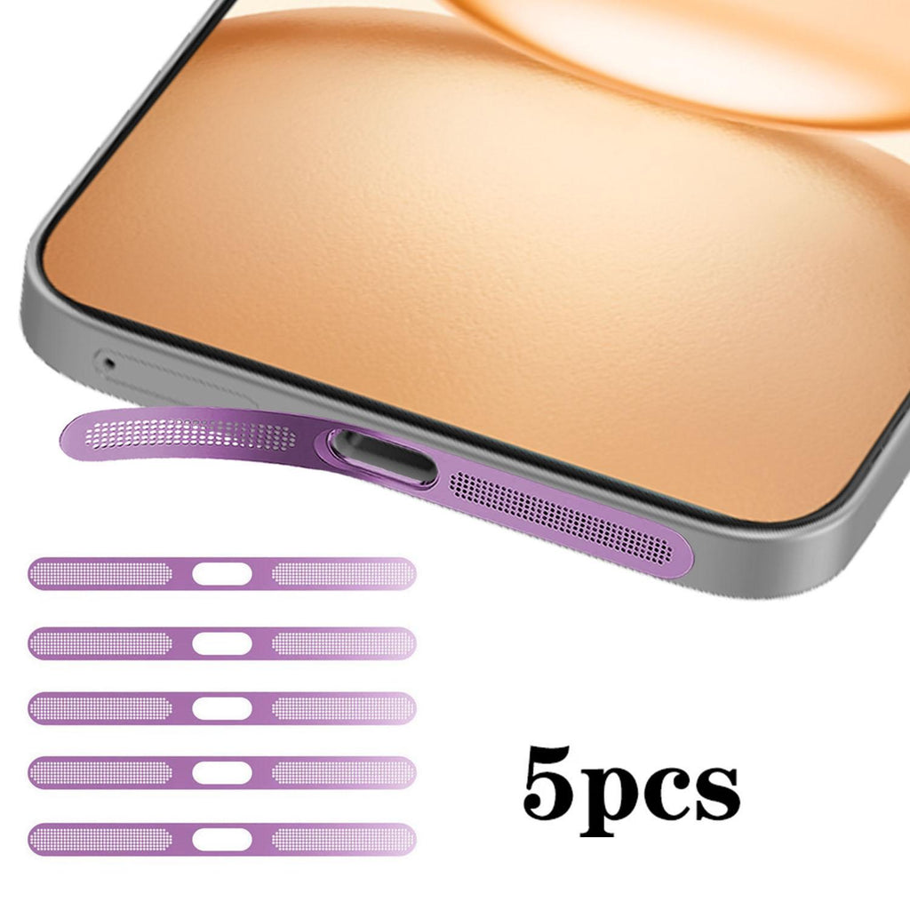 For Honor Power 5pcs High-Density Metallic Integrated Speaker Dust Cover(Purple)