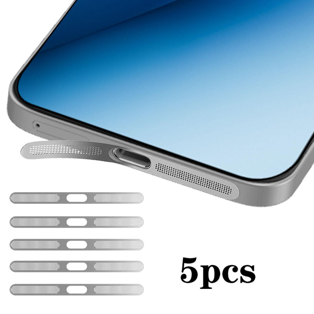 For Honor Win RT 5G 5pcs High-Density Metallic Integrated Speaker Dust Cover(Silver)