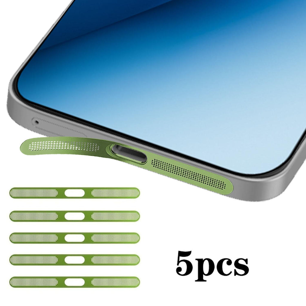 For Honor Win RT 5G 5pcs High-Density Metallic Integrated Speaker Dust Cover(Green)