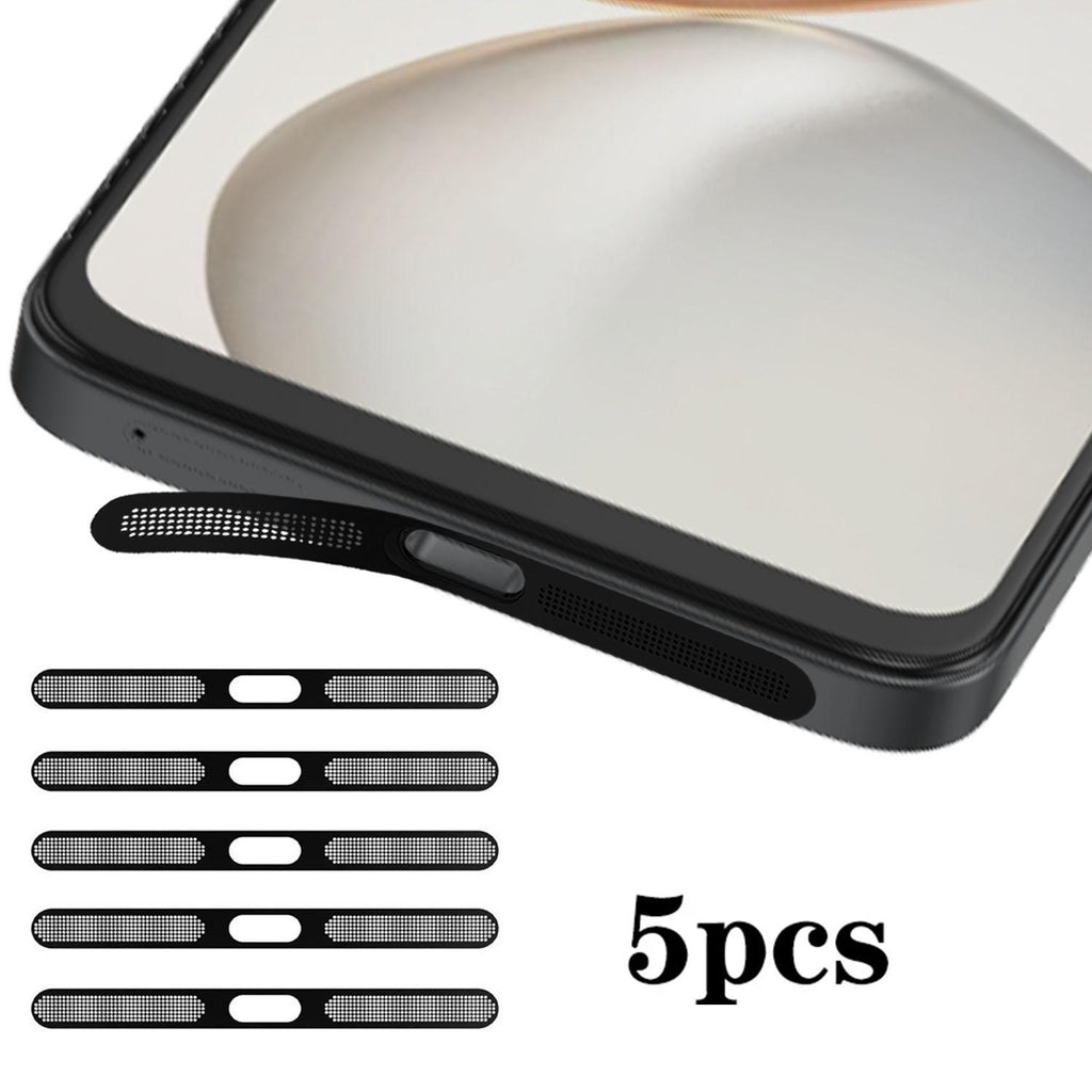 For Honor 400 Smart 5G 5pcs High-Density Metallic Integrated Speaker Dust Cover(Black)