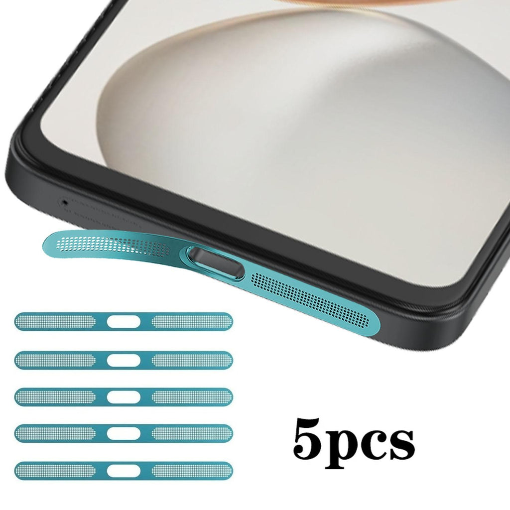 For Honor 400 Smart 5G 5pcs High-Density Metallic Integrated Speaker Dust Cover(Blue)
