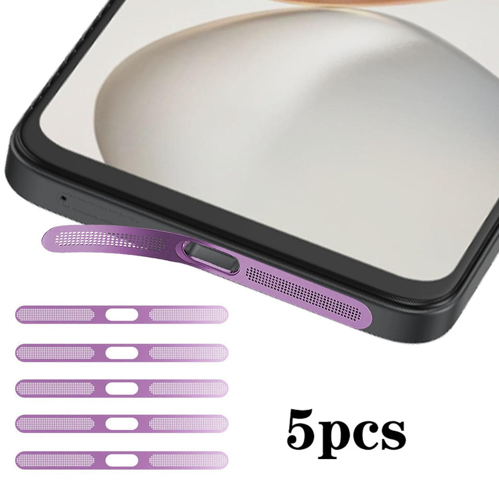 For Honor 400 Smart 5G 5pcs High-Density Metallic Integrated Speaker Dust Cover(Purple)