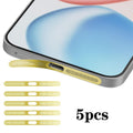 For Honor 400 Global 156.5mm 5pcs High-Density Metallic Integrated Speaker Dust Cover(Gold)