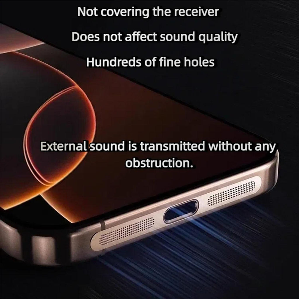 For Honor Win RT 5G 5pcs High-Density Metallic Integrated Speaker Dust Cover(Black)