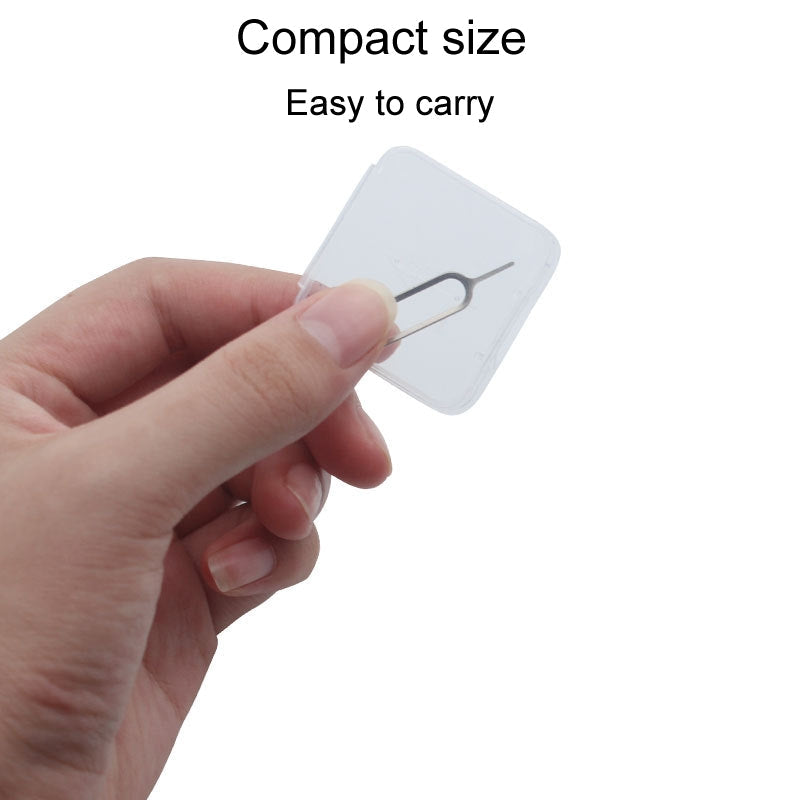Cell Phone SIM Card Removal Pin Memory Card Holder With Storage Case, Specification: White Box+Card Pin