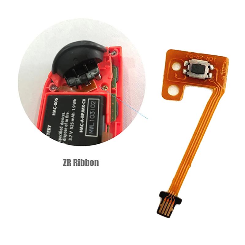 3pcs /Set For Nintendo Switch Joy-Con Button Repair Cable Gamepad Button Key Ribbon Flex Cable(ZL+ZR+L - Key)