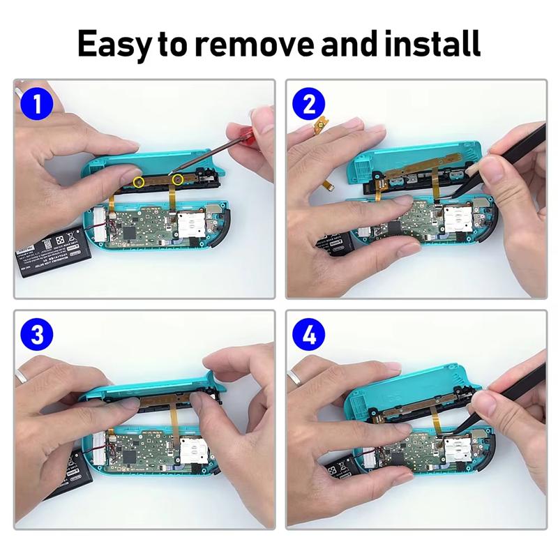 3pcs /Set For Nintendo Switch Joy-Con Button Repair Cable Gamepad Button Key Ribbon Flex Cable(ZL+ZR+L - Key)