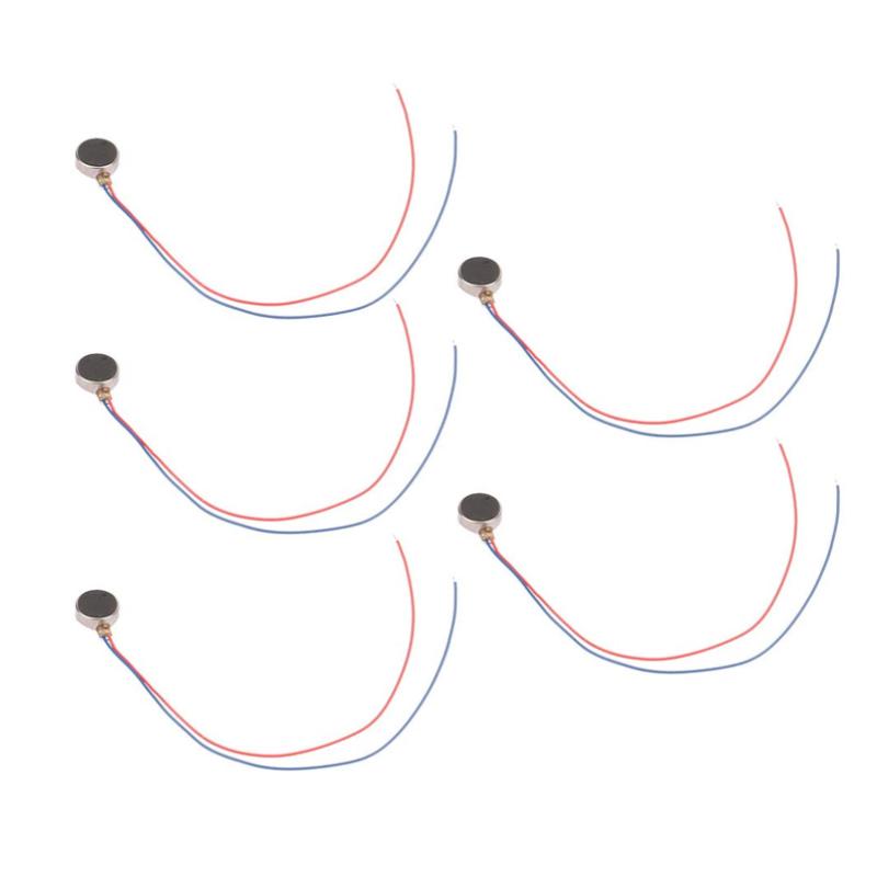 5pcs DC Flat Button Motor Toy Beauty Instrument Vibration Motor(XHXDZ-1027)