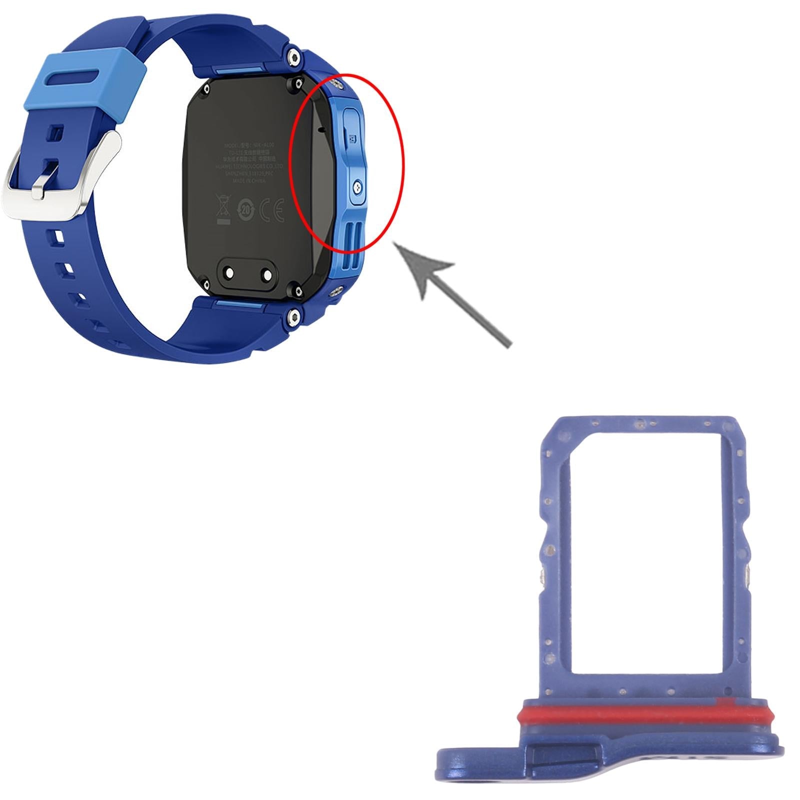For Huawei Watch Kids 4 Pro Original ﻿SIM Card Tray (Blue)