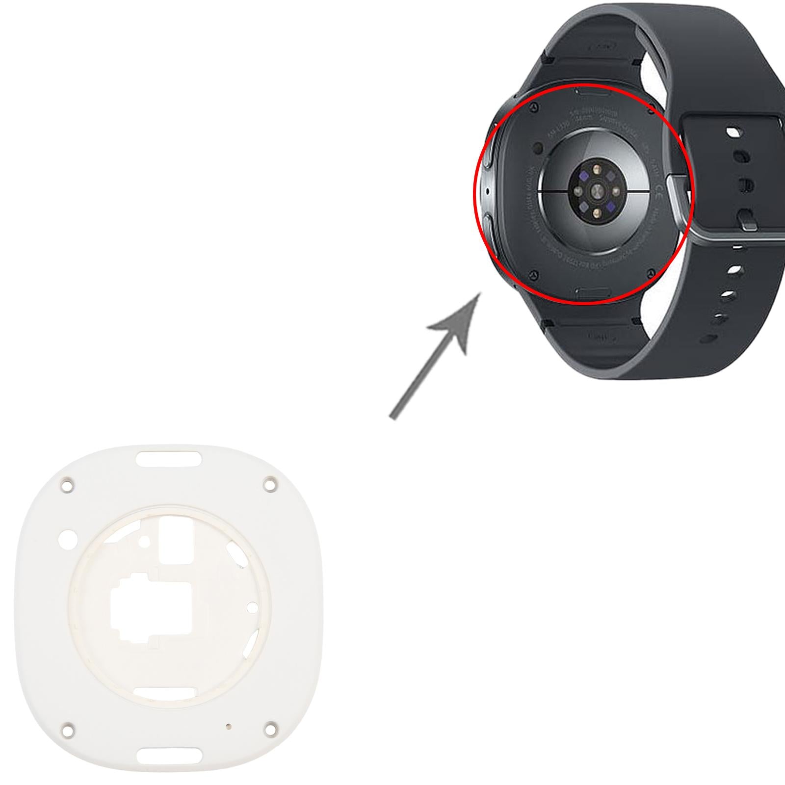 For Samsung Galaxy Watch8 40mm SM-L320/L325 Original Rear Housing Cover (White)