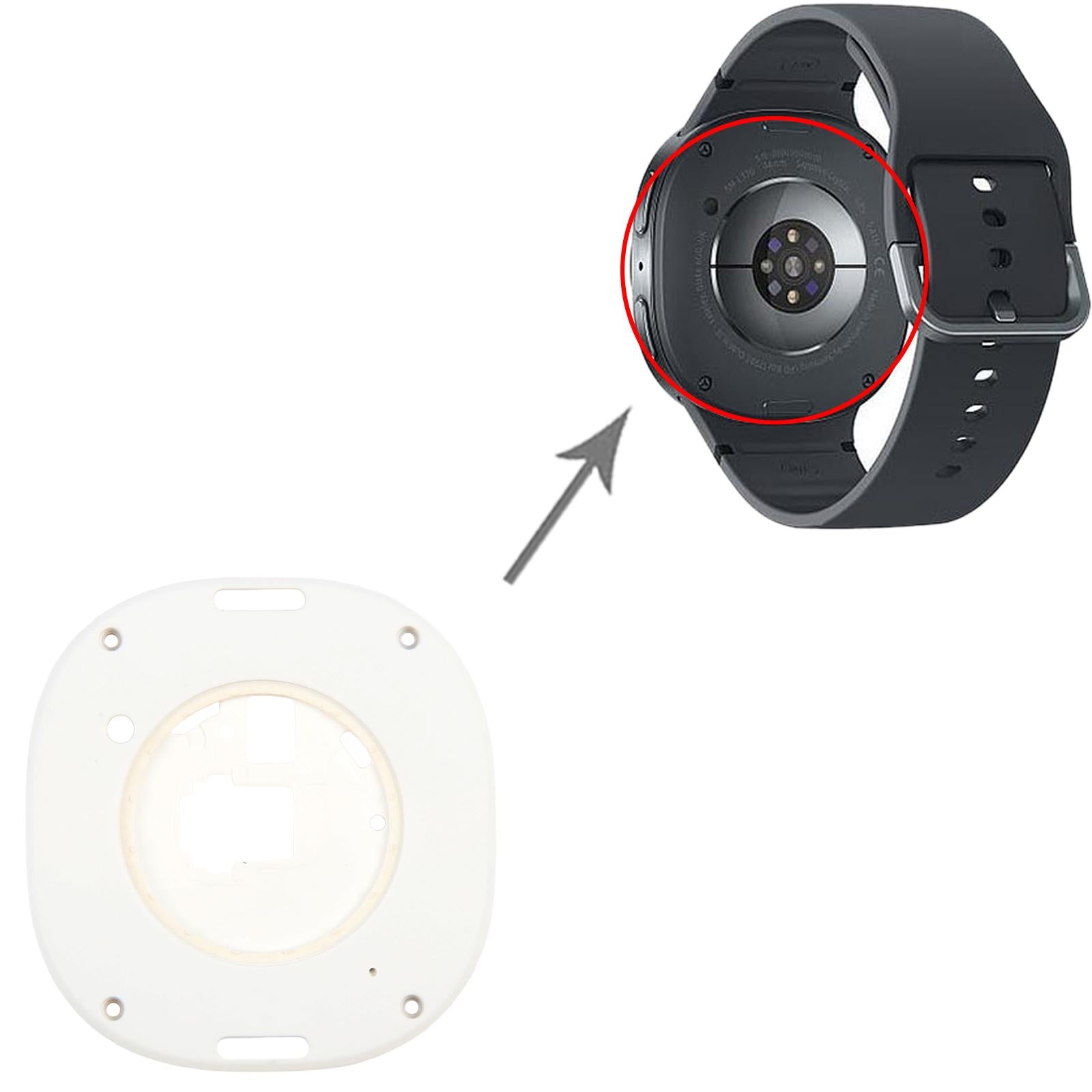 For Samsung Galaxy Watch8 44mm SM-L330/L335 Original Rear Housing Cover (White)