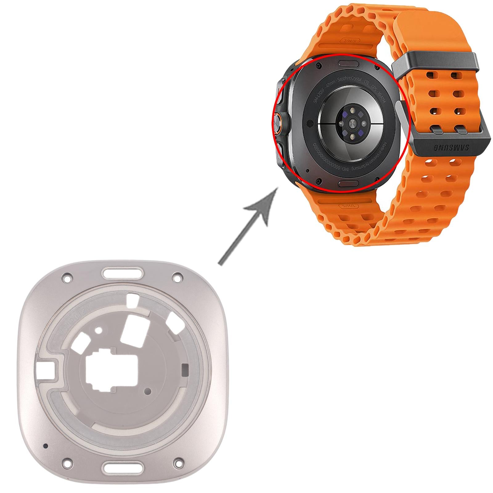 For Samsung Galaxy Watch Ultra SM-L705/L700 Original Rear Housing Cover (Grey)